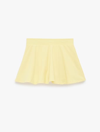 Yüksek Bel Slim Fit Mini Spor Şort Etek