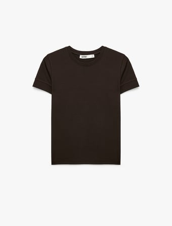 Pamuklu Slim Fit Kısa Kollu Bisiklet Yaka Basic Tişört