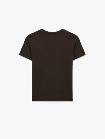 Pamuklu Slim Fit Kısa Kollu Bisiklet Yaka Basic Tişört