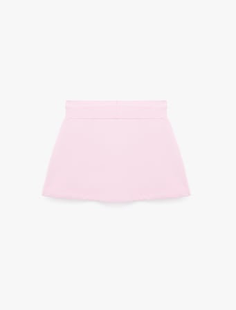 Beli Bağcıklı Slim Fit Nakışlı Mini Spor Şort Etek