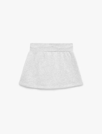 Beli Bağcıklı Slim Fit Nakışlı Mini Spor Şort Etek