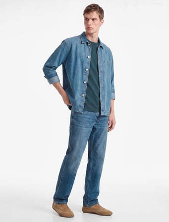 Pamuklu Normal Bel Vintage Straight Fit Jean Pantolon