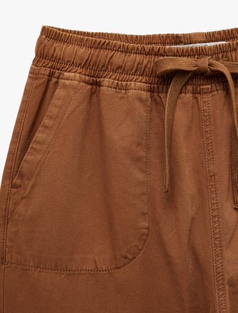 Pamuklu Rahat Kalıp Beli Bağcıklı Cepli Balon Pantolon