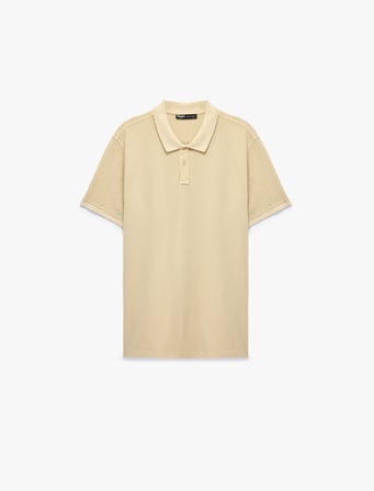 Regular Fit Pamuklu Pike Kumaş Kısa Kollu Düğmeli Polo Yaka Tişört