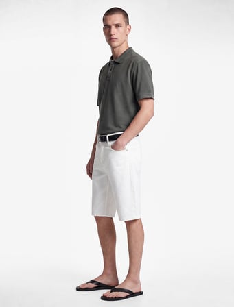 Regular Fit Pamuklu Pike Kumaş Kısa Kollu Düğmeli Polo Yaka Tişört