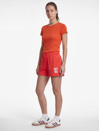 Slim Fit Kısa Kollu Bisiklet Yaka Viskon Spor Tişört