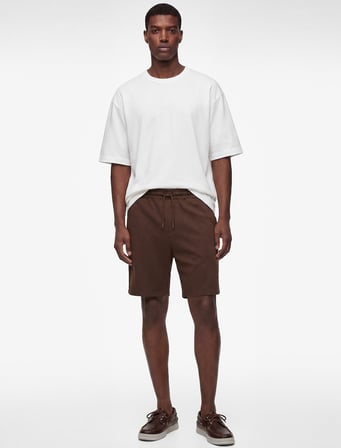 Pamuklu 3/4 Kollu Bisiklet Yaka Oversize Tişört