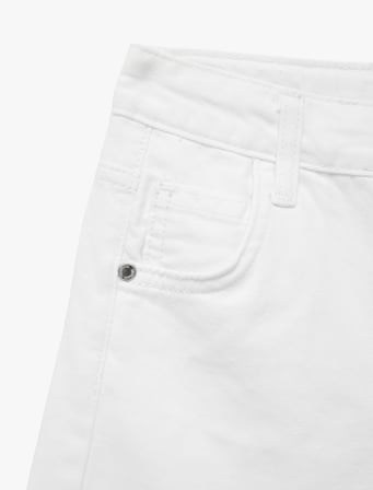 Pamuklu Loose Fit Normal Bel Denim Şort