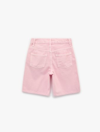 Pamuklu Loose Fit Normal Bel Denim Şort