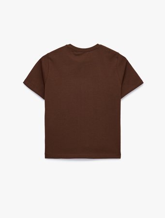 Pamuklu Slim Fit Kısa Kollu Bisiklet Yaka Spor Tişört