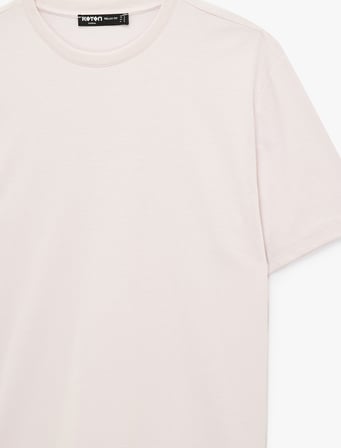 Regular Fit Bisiklet Yaka Kısa Kollu Basic Tişört