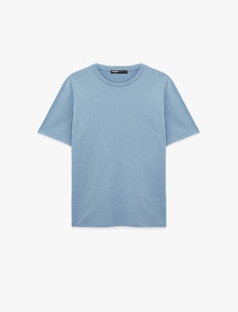 Regular Fit Bisiklet Yaka Kısa Kollu Basic Tişört