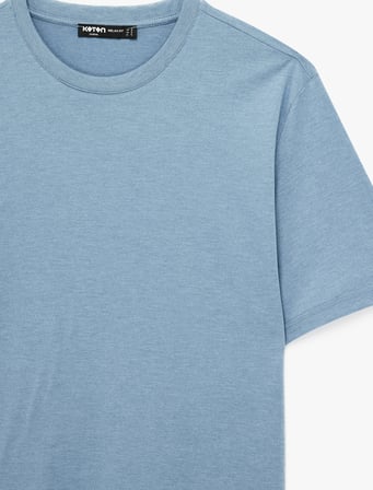 Regular Fit Bisiklet Yaka Kısa Kollu Basic Tişört
