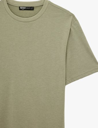 Regular Fit Bisiklet Yaka Kısa Kollu Basic Tişört