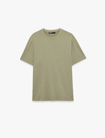 Regular Fit Bisiklet Yaka Kısa Kollu Basic Tişört
