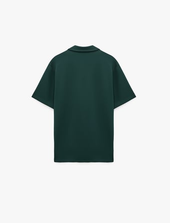 Kısa Kollu Regular Fit Viskon Karışımlı Polo Yaka Basic Tişört