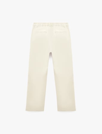 Pamuklu Regular Fit Cepli Beli Lastikli Gabardin Yazlık Chino Pantolon
