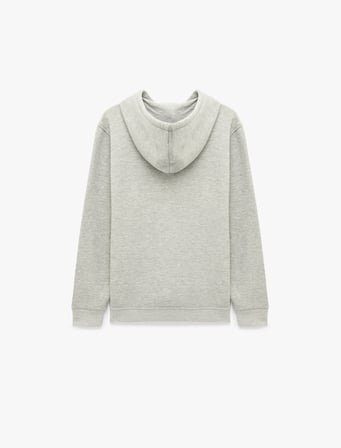 Şardonlu Uzun Kollu Basic Kapşonlu Sweatshirt