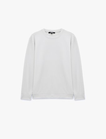 Uzun Kollu Bisiklet Yaka Basic Sweatshirt