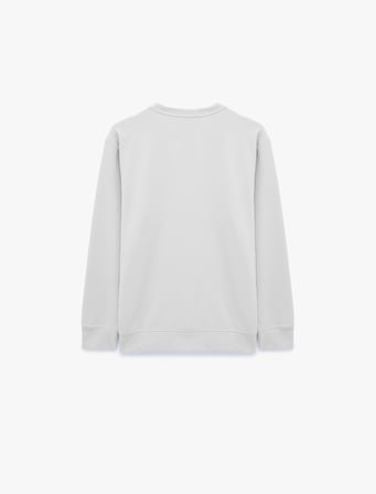 Uzun Kollu Bisiklet Yaka Basic Sweatshirt