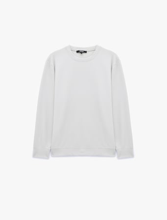 Uzun Kollu Bisiklet Yaka Basic Sweatshirt