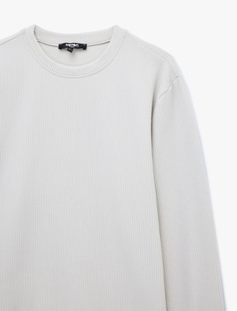 Uzun Kollu Bisiklet Yaka Basic Sweatshirt