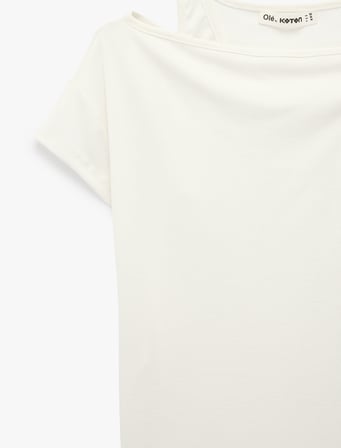 Slim Fit Kısa Kollu Bisiklet Yaka Atlet Detaylı İkili Tişört
