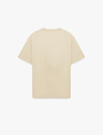 Kısa Kollu Bisiklet Yaka Pamuklu Basic Oversize Tişört