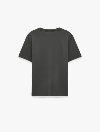 Regular Fit Bisiklet Yaka Pamuklu Tok Kumaş Kısa Kollu Basic Tişört