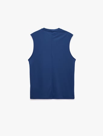 Rahat Kalıp Kolsuz Bisiklet Yaka Basic Spor Atlet