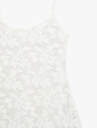 Slim Fit İnce Askılı Dantelli Tül Mini Elbise