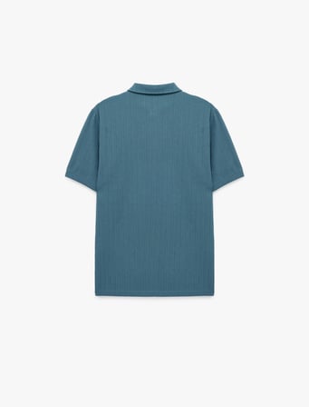 Regular Fit Kısa Kollu Düğmeli Polo Yaka Tişört