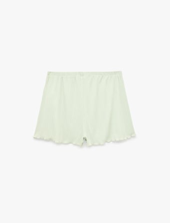 Beli Lastikli Modal Kumaş Kaşkorse Şort Pijama Altı