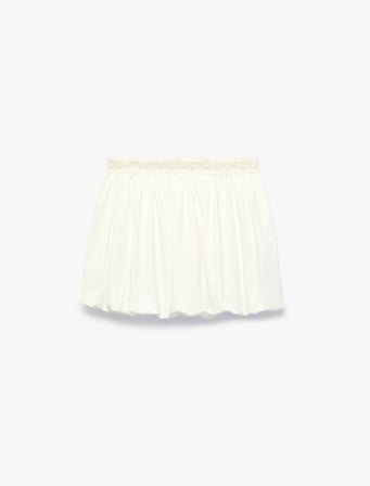 Koton X Sibil Çetinkaya - Dantel Detaylı Poplin Mini Balon Etek
