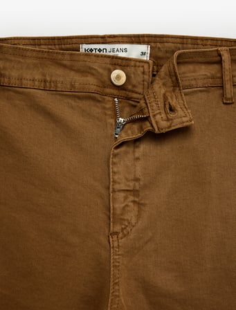 Normal Bel Rahat Kalıp Kesik Paça Jean Pantolon - Culoette Jean