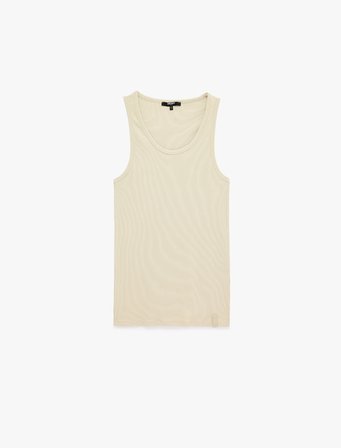 Kolsuz Pamuklu Bisiklet Yaka Slim Fit Atlet