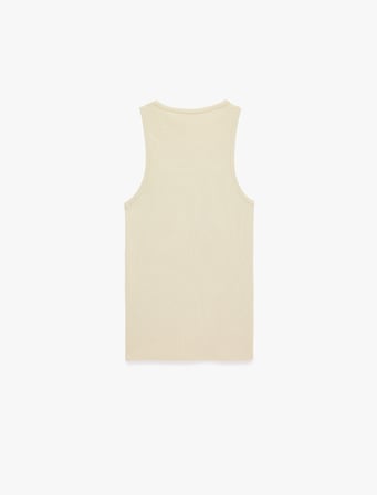 Kolsuz Pamuklu Bisiklet Yaka Slim Fit Atlet