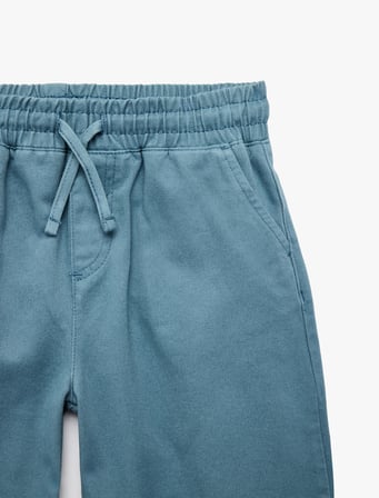 Beli Bağcıklı Pamuklu Balon Form Pantolon