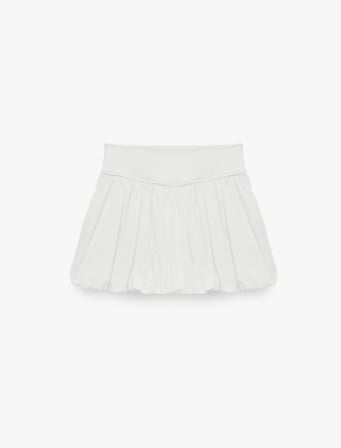 Yüksek Bel Crinkle Paraşüt Kumaş Mini Spor Şort Etek