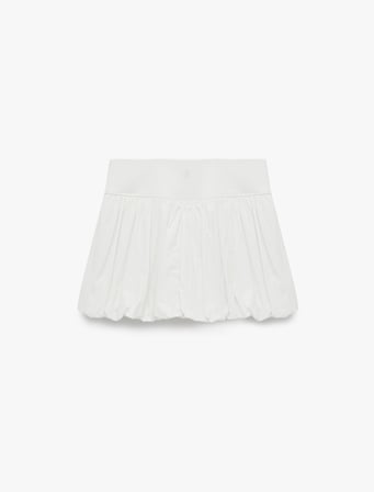 Yüksek Bel Crinkle Paraşüt Kumaş Mini Spor Şort Etek