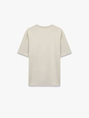 Pamuklu Bisiklet Yaka Kısa Kollu Basic Oversize Tişört