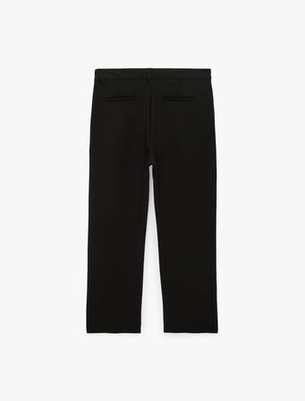 Regular Fit Cepli Viskon Karışımlı Pileli Kumaş Pantolon