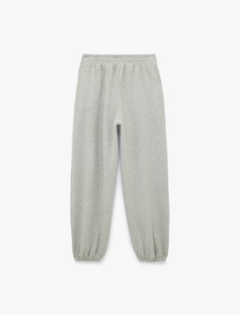 Beli Lastikli Cep Detaylı Basic Jogger Eşofman Altı