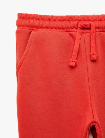 Beli Bağcıklı Şardonlu Cepli Basic Jogger Eşofman Altı