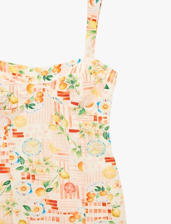 Kolsuz Degaje Yaka Pamuklu Bodycon Elbise