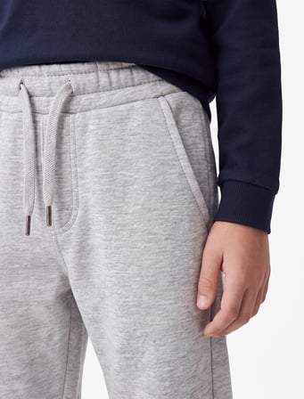 Cep Detaylı Beli Lastikli Pamuklu Şardonlu Jogger Okul Eşofman Altı