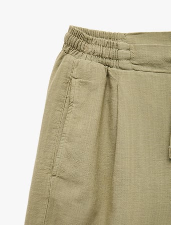 Regular Fit Cepli Pileli Modal Beli Bağcıklı Şort
