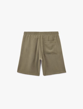 Regular Fit Cepli Viskon Beli Bağcıklı Şort