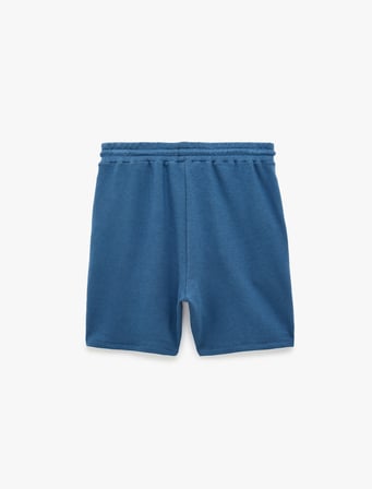 Modal Karışımlı Cepli Straight Fit Beli Bağcıklı Spor Şort