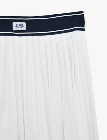 Slim Fit Etiket Detaylı Mini Şortlu Tenis Eteği